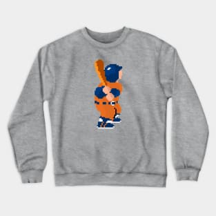 RBI Baseball Batter 16-Bit - Houston Crewneck Sweatshirt